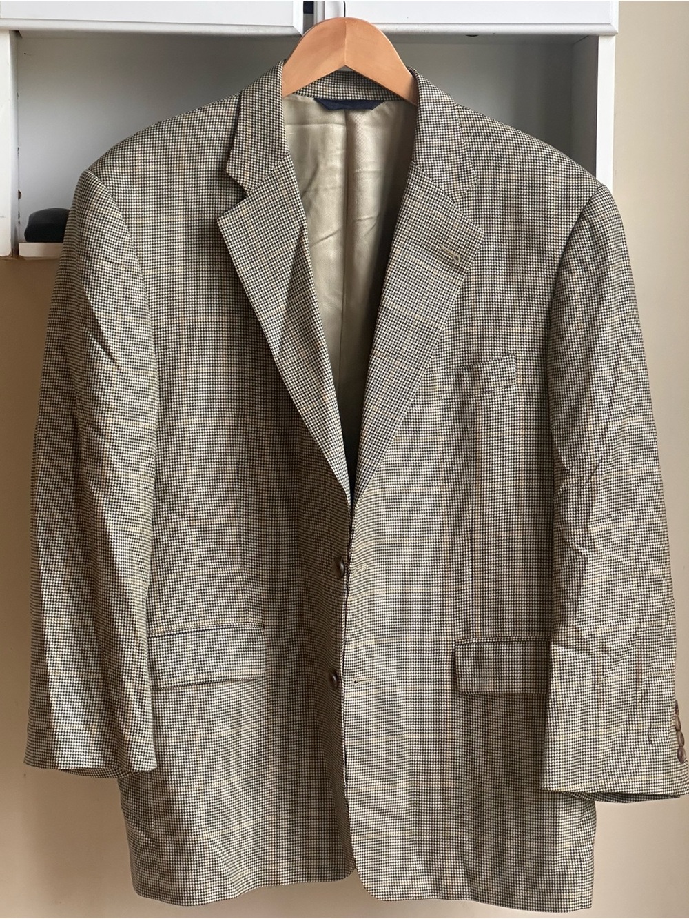 Burberry London Kensington Houndstooth Men's Sports Coat Blazer Size 42 S